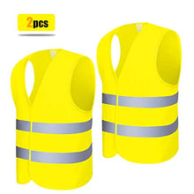 Carica l&#39;immagine nel visualizzatore di Gallery, Giacche e Gilet Alta visibilità,2 Pezzi EN 471Gilet/Giubbotto di Sicurezza...