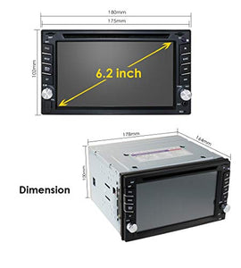 6.2" in Dash Car Stereo Double Din Radio New Framework DVD Player GPS Sat... - Ilgrandebazar