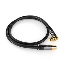 Carica l&#39;immagine nel visualizzatore di Gallery, KabelDirekt Cavo Antenna TV, Connettore Coassiale Femmina gomito a 90°, 2m - Ilgrandebazar