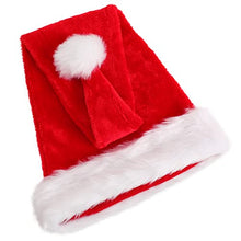 Carica l'immagine nel visualizzatore di Gallery, KONVINIT Cappello Natale,Cappello Babbo Natale Adulti,Cappello Babbo Natale Lungo,Cappello Babbo Natale Peluche per uomo e donna