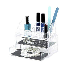 Carica l&#39;immagine nel visualizzatore di Gallery, Ordinare&amp;Co Cosmetic Organizer Blocco 2 Cassetti Trasparente