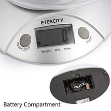 Carica l&#39;immagine nel visualizzatore di Gallery, ETEKCITY Bilancia da Cucina Digitale Elettronica 5kg/11lb, Chiaro - Ilgrandebazar