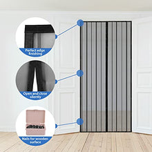 Carica l'immagine nel visualizzatore di Gallery, Sekey 140x230 cm Zanzariera Magnetica per Porta, anti Insetti, per Legno, Ferro, Porte in Alluminio, Facile da Installare, Non è Necessario Praticare Fori, Apertura e Chiusura Silenziosa, Nero