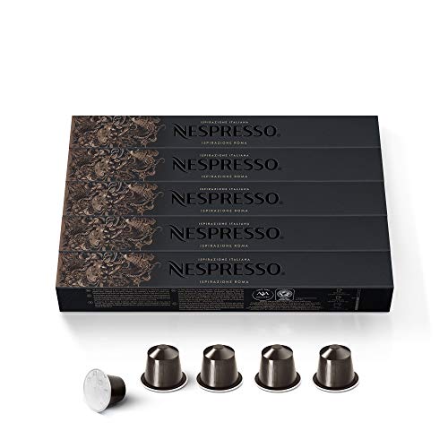 50 Nespresso Capsules Roma Coffee New