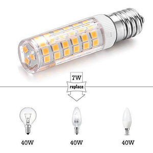 3X Lampadina LED E14,7W Equivalenti a 40 W Lampada Bianco Caldo - Ilgrandebazar