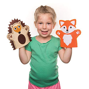 Baker Ross Kit per realizzare marionette da mano a forma di animali del... - Ilgrandebazar
