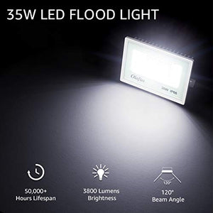 Olafus 2 Pezzi 35W Faro LED Esterno 3800 LM 5000K IP66 Impermeabile Luce...