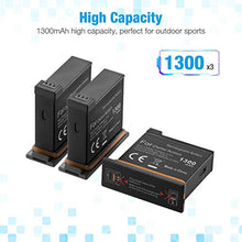 Carica l&#39;immagine nel visualizzatore di Gallery, Powerextra - Set di 3 batterie per caricabatterie a 3 canali, compatibile...