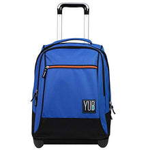 Carica l&#39;immagine nel visualizzatore di Gallery, Trolley YUB Monocolor, 2in1, 34 Lt, Blu, Zaino con spallacci a scomparsa, Blu