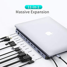 Carica l&#39;immagine nel visualizzatore di Gallery, CHOETECH Hub USB C MacBook PRO 2020, 11 in 1 Docking Station C con 4K...