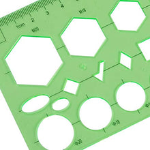 Carica l&#39;immagine nel visualizzatore di Gallery, Set di 6 Mascherina Geometrica Disegno Tecnico Flessibile ma Resistente...