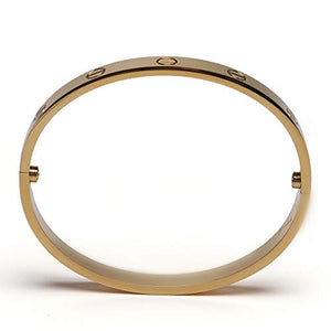 Braccialetto rigido, per coppie, con cacciavite, bracciale in acciaio al Gold - Ilgrandebazar