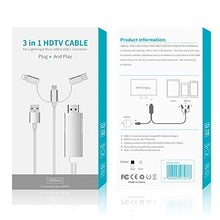 Carica l&#39;immagine nel visualizzatore di Gallery, Ozvavzk Phone Cavo Adattatore a USB+Type c+Fulmine a HDMI 3 in 1
