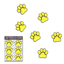 Carica l&#39;immagine nel visualizzatore di Gallery, Stampe della zampa giallo cani gatti animali piccoli pacchi Adesivi per auto...