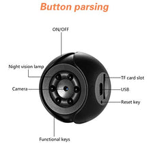 Carica l&#39;immagine nel visualizzatore di Gallery, HD1080P Mini Telecamera Spia Nascosta Micro Spy Cam Camera spia Black
