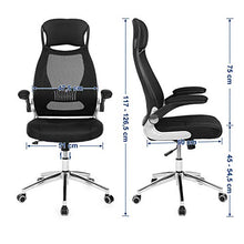 Carica l&#39;immagine nel visualizzatore di Gallery, SONGMICS Sedia da Ufficio Poltrona Girevole e Regolabile con Poggiatesta... - Ilgrandebazar