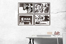 Carica l&#39;immagine nel visualizzatore di Gallery, Poster Pac-Man Arcade Handmade Graffiti Street Art - Artwork