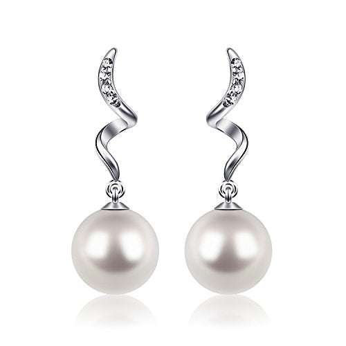 Orecchini con Perle D’acqua Dolce D.Perlla donna in Bianco Perla2