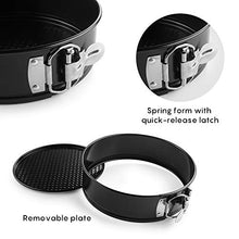 Carica l&#39;immagine nel visualizzatore di Gallery, EKKONG Teglia da Forno Rotonda, con Fondo Piatto, Rivestimento Set 3 - Ilgrandebazar