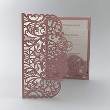 Carica l&#39;immagine nel visualizzatore di Gallery, Apribile taglio laser inviti matrimonio fai da te partecipazioni matrimonio... - Ilgrandebazar