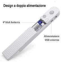 Carica l'immagine nel visualizzatore di Gallery, Fuutuu Luce LED da guardaroba 1.5M 60LED 3500K Bianco Caldo con sensore di...