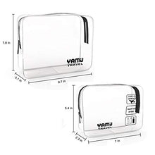 Carica l'immagine nel visualizzatore di Gallery, Beauty Case da viaggio YAMIU 2-Pcs cosmetici trousse Impermeabile linea Nero - Ilgrandebazar
