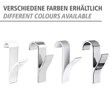 Carica l'immagine nel visualizzatore di Gallery, Wenko 81912500 Set di 4 Appendini per Termoarredo, in Plastica ABS Cromata,...