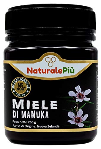 Miele di Manuka 400+ MGO 250 gr. Prodotto in Nuova Zelanda, Attivo e 250 g