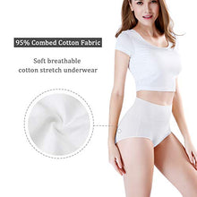 Carica l&#39;immagine nel visualizzatore di Gallery, wirarpa Mutande Donna Culotte Vita Alta Slip Cotone Mutantina 56-58, Bianca - Ilgrandebazar