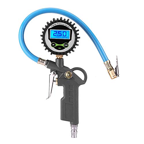 Manometro Pressione Pneumatici Digitale, 220PSI Gonfiatore LCD Pistola... - Ilgrandebazar