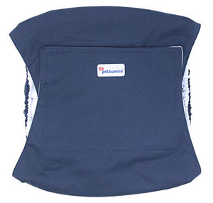 Petsweare - Pannolini per XX - Large, blu navy, marrone castano, verde oliva