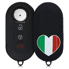 Carica l'immagine nel visualizzatore di Gallery, kwmobile Cover Chiave Compatibile con Cuore d'Italia verde / rosso / nero