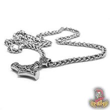 Carica l&#39;immagine nel visualizzatore di Gallery, BaviPower - Collana con ciondolo a forma di martello Thor, Mjolnir, in... - Ilgrandebazar