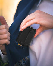 Carica l'immagine nel visualizzatore di Gallery, JAIMIE JACOBS 'Nano Boy Pocket' Mini Portafoglio uomo con Portamonete, Nero