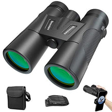 Carica l'immagine nel visualizzatore di Gallery, Binocolo Professionale, 12x42 Portatile HD con Clip per Smartphone,...