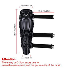 Carica l&#39;immagine nel visualizzatore di Gallery, KINGUARD Moto Ginocchiere Motocicletta Ginocchio Protezioni Guard Nero - Ilgrandebazar