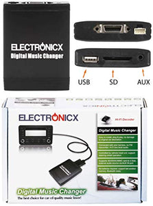 Electronicx ELEC-TM06-FA Adattatore USB SD AUX MP3 Compatibile con Fiat Alfa... - Ilgrandebazar