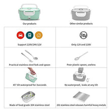 Carica l&#39;immagine nel visualizzatore di Gallery, Timker Scaldavivande Elettrico Portatile,Scaldavivande Verde Chiaro