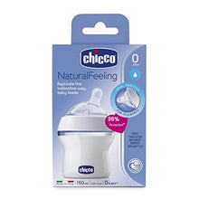Carica l&#39;immagine nel visualizzatore di Gallery, Chicco Natural Feeling Bottiglia Flusso Normale con tetarella inclinata, 0M... - Ilgrandebazar