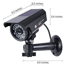 Carica l&#39;immagine nel visualizzatore di Gallery, Videocamera fittizia alimentata a energia solare con simulazione di...