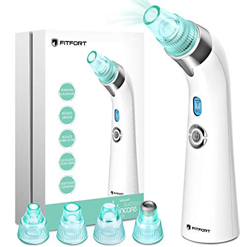 Aspiratore Punti Neri, Pulitore dei Pori – Estrattore Elettrico di Punti neri e Acne, modello USB con Upgrade 2020 con 5 velocità di aspirazione regolabili e 4 testine di ricambio