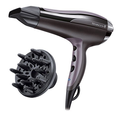 Remington D5220 Pro Air Turbo Asciugacapelli Generatore di Ioni, 2400 W, Nero