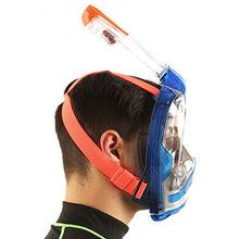 Carica l&#39;immagine nel visualizzatore di Gallery, SEAC Magica, Maschera Snorkeling Full Face Integrale Anti S/M, Blu/Arancione