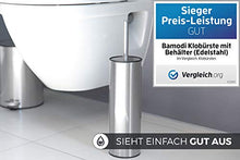 Carica l&#39;immagine nel visualizzatore di Gallery, Bamodi scopino per WC con Porta – Scopettino Bagno in Acciaio Grigio
