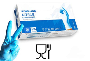 200 guanti in Nitrile M senza polvere, senza lattice, ipoallergenici, certificati CE conforme alla norma EN455 guanti per alimenti guanti medici monouso (Taglia M)