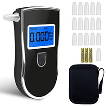 Carica l'immagine nel visualizzatore di Gallery, Flyhood Etilometro, Portatile Professionale Digitale Alcool Test con Schermo LCD Display e Precisione Sensore Semiconduttore, Incluir 16 Boccagli