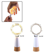 Carica l&#39;immagine nel visualizzatore di Gallery, LED Sughero Bottiglia Luci, USB Alimentato Ricaricabile, 1.9 m 20 LED, Rame... - Ilgrandebazar