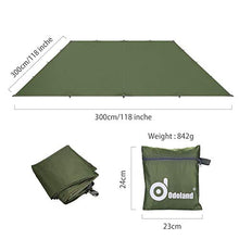 Carica l&#39;immagine nel visualizzatore di Gallery, Odoland Tarp Tenda Parasole da Spiaggia con Ancoraggio a Sabbia e Corde...