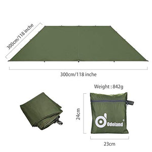 Odoland Tarp Tenda Parasole da Spiaggia con Ancoraggio a Sabbia e Corde...
