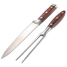 Carica l&#39;immagine nel visualizzatore di Gallery, Barbecue Fork Tool Set Coltello in acciaio inox Carving Outdoor... - Ilgrandebazar